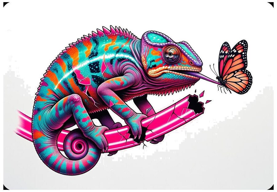 Vibrant color realism concept generated by InkFactory